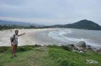 Praia da Ferrugem, a mais famosa de  Garopaba, no litoral sul de Santa Catarina